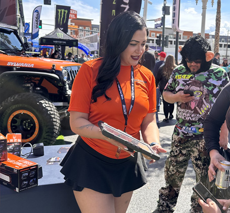 Las Vegas trade show promotional models